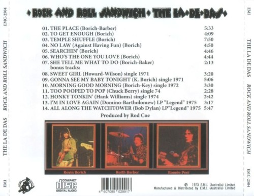 The La De Das - Rock And Roll Sandwich (1973) Lossless The La De Das - Rock And Roll Sandwich (1973) Lossless