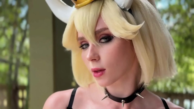 Sweetie Fox - Sex Machine Fucks Bowsette from the Super Mario till Orgasms