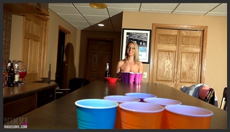 NikkiSims 18 02 09 Beer Pong 2