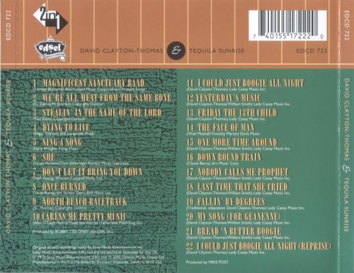 David Clayton-Thomas - David Clayton-Thomas / Tequila Sunrise (1972) (2002) Lossless David Clayton-Thomas - David Clayton-Thomas / Tequila Sunrise (1972) (2002) Lossless
