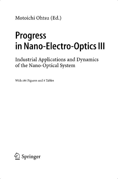 Ohtsu M Progress in Nano-Electro Optics III Industrial Applications 2005