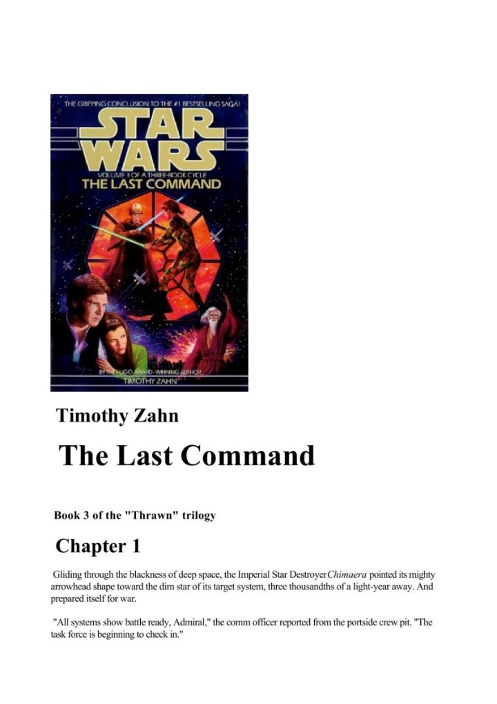 Timothy Zahn - The Last Command (Star Wars: The Thrawn Trilogy #3)