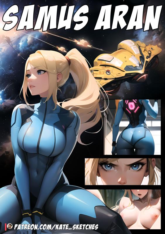 Kate Sketches - Samus takes a brea Porn Comic