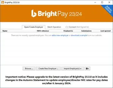 Thesaurus Software BrightPay UK Bureau 2025-26 v25.3.0