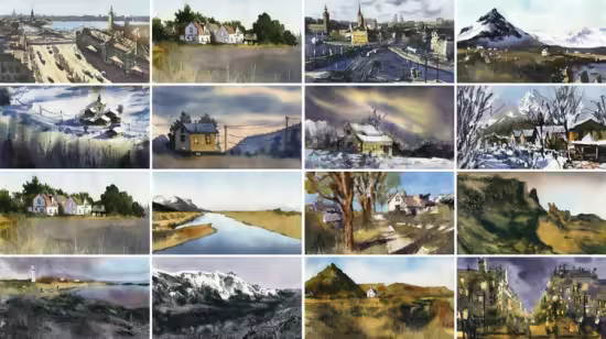 Udemy – 30 Days Of Loose Watercolors Northern Europe & Beyond