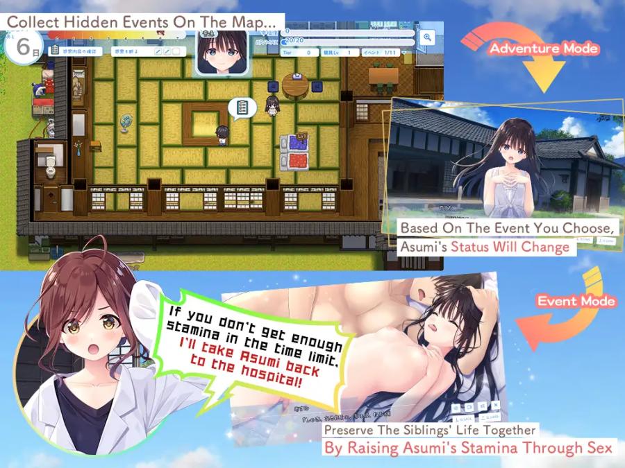 Whisp, Sister Position - A Sex-obsessed Brother in the Country, and his Traditional, Sickly Sister Ver.1.01 (2025.04.25) Final + DLC (Append 01) English Porn Game