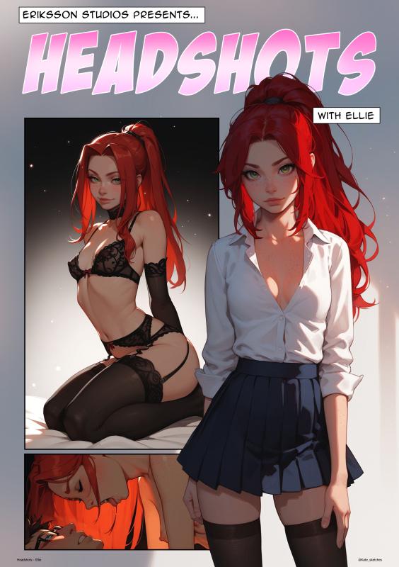 Kate Sketches - Headshots - Ellie Porn Comic