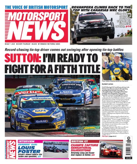 Motorsport News May 1 2025