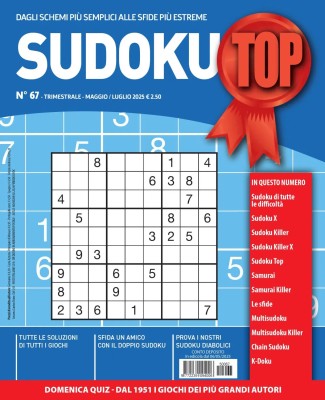 Sudoku Top N.67 - Maggio-Giugno-Luglio 2025