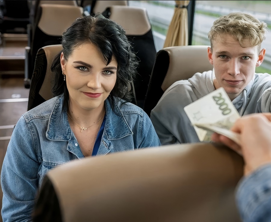 Federika - Public Sex On The Bus For Money FullHD