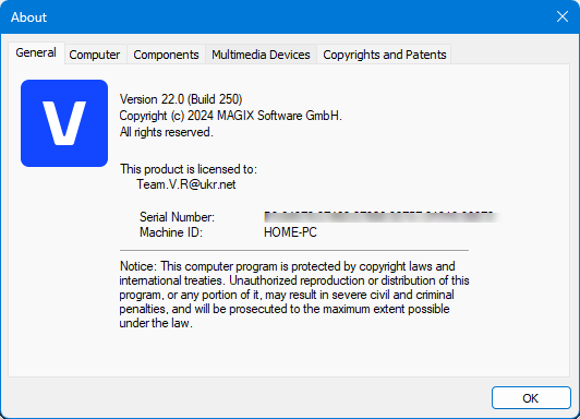 MAGIX VEGAS Pro 22.0.0.250