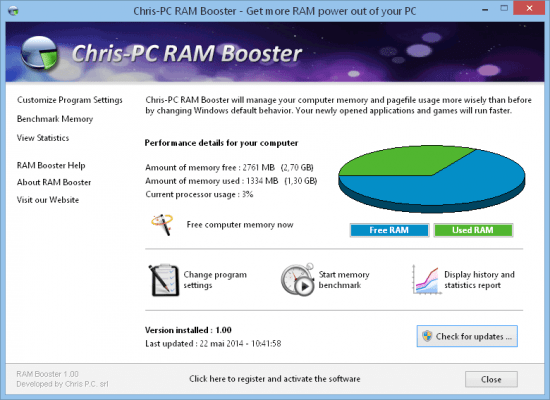 Chris-PC RAM Booster 7.25.0508