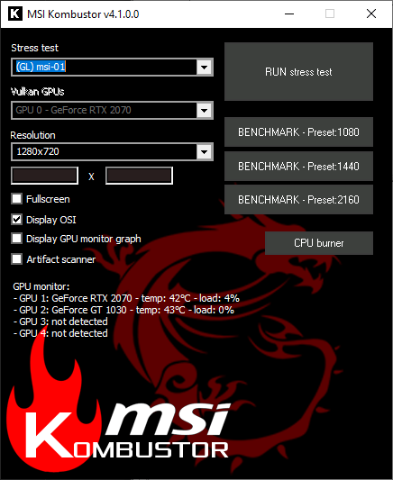 MSI Kombustor 4.1.32 (x64)