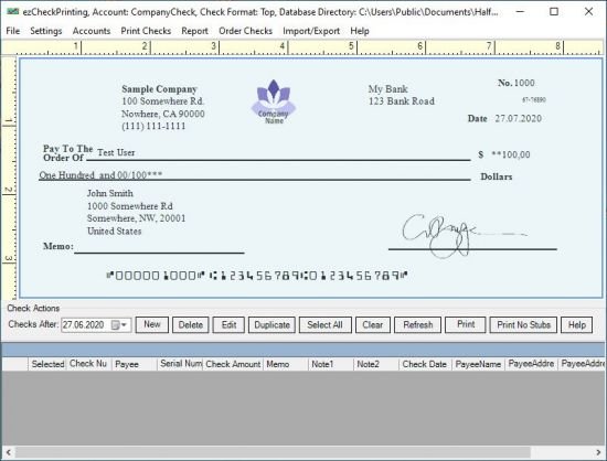 ezCheckPrinting 9.1.12