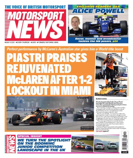Motorsport News May 08 2025
