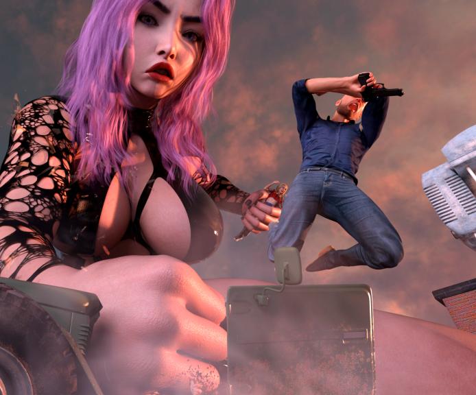 JOB - Giant Drunk Space Babe 3D Porn Comic