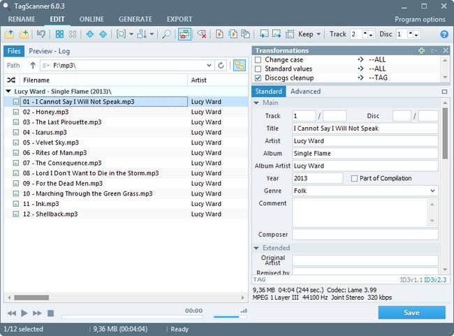 TagScanner 6.1.20 Multilingual
