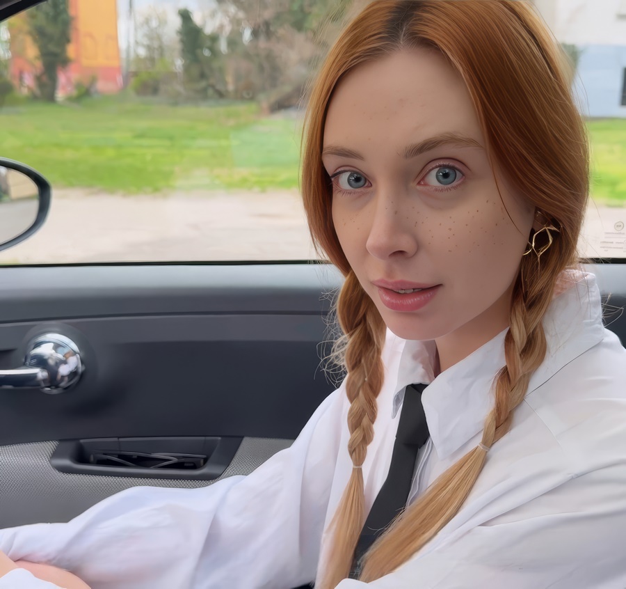 Loly Nebel Taxi Driver Fucks Young Girl With Pigtails