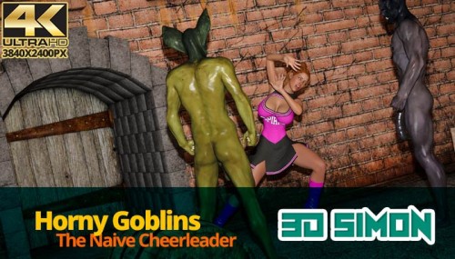 3DSimon - Horny Goblins 01 - Naive Cheerleader 3D Porn Comic