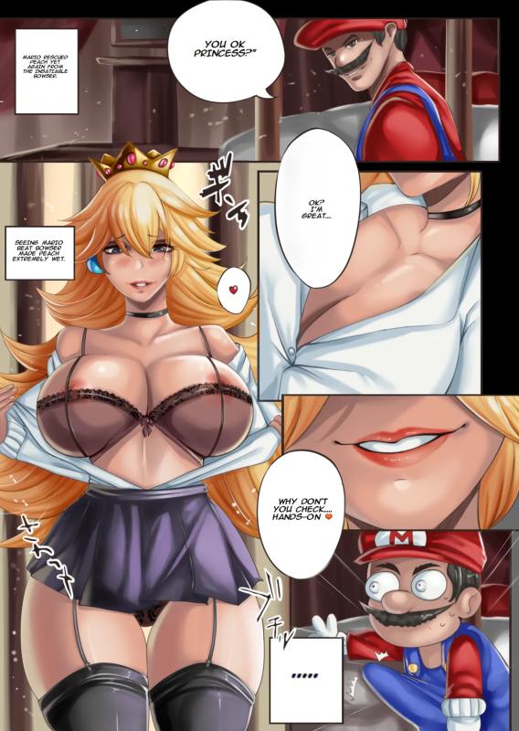 FlowerXL - Princess Peach x Mario Porn Comics