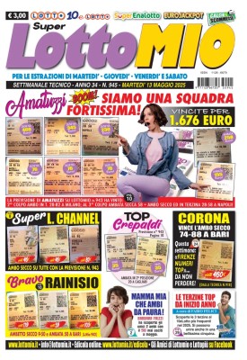 Lottomio di Martedi N.945 - 13 Maggio 2025