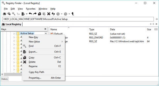 Registry Finder 2.60