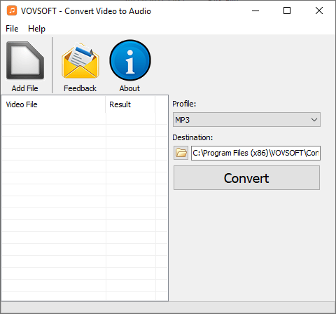 VovSoft Convert Video to Audio 2.4