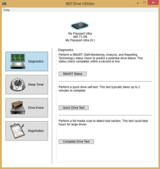 WD Drive Utilities 2.1.4.358