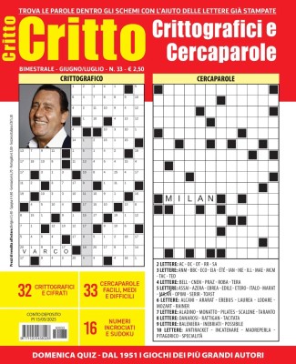 Crittografici & Carcaparole N.33 - Giugno-Luglio 2025