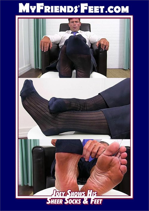 My Friends Feet - Joey Shows His Sheer Socks Feet