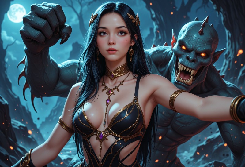 SharinelAI - Forest Encounter Porn Comic