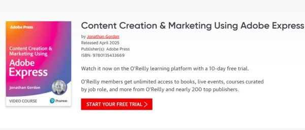 Content Creation & Marketing Using Adobe Express By Jonathan Gordan