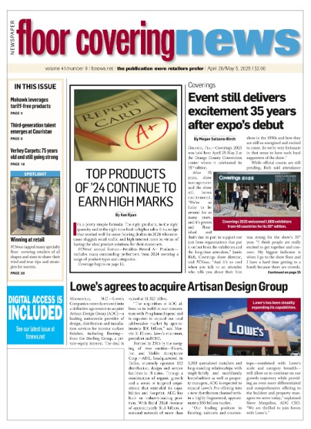 Floor Covering News - Volume 41, Number 9, April 28-May 5, 2025