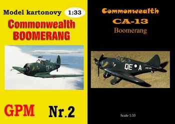 Commonwealth CA-12/13 Boomerang ( GPM 002)