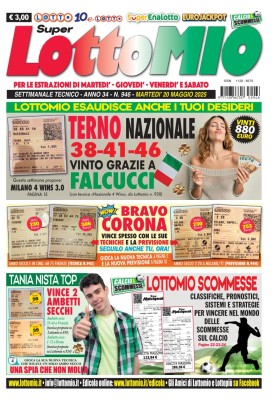 Lottomio di Martedi N.946 - 20 Maggio 2025