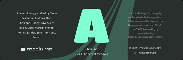 Resolume Arena 7.22.8 rev 47241