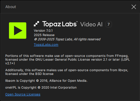 Topaz Video AI Pro 7.1.0