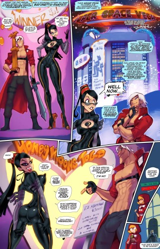Fred Perry - Bayonetta and Dante in Super Space Vegas (Bayonetta, Devil May Cry) Porn Comics