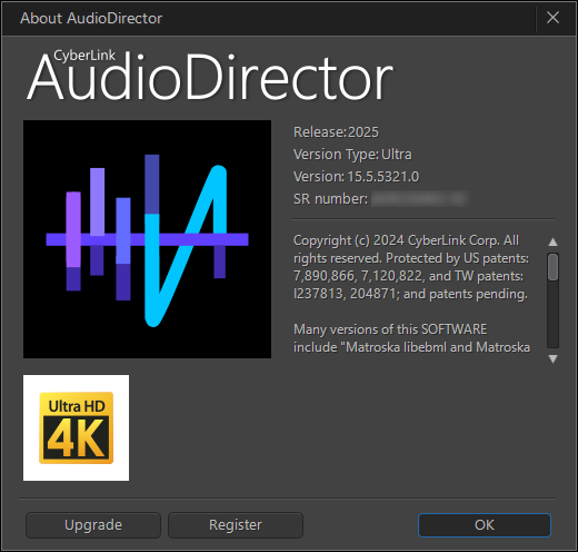 CyberLink AudioDirector Ultra 2025 v15.5.5321.0