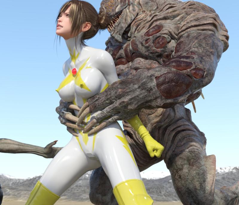 Tsumayoji Sensei - Yellow Ultrawoman screwed by everything 3D Porn Comic
