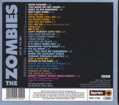 The Zombies - Live At The BBC (2003) Lossless