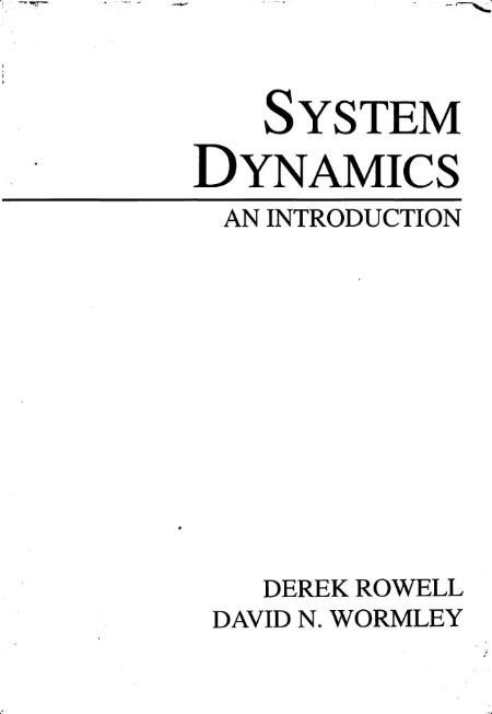 Rowell D System Dynamics An Introduction 1997