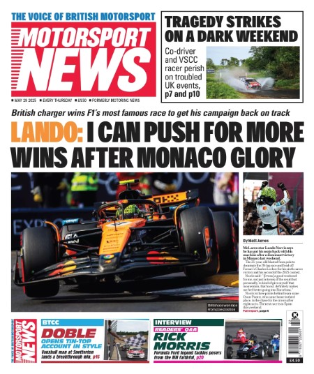 Motorsport News May 29 2025