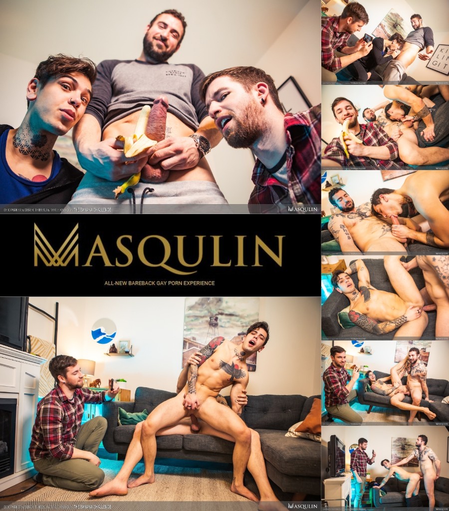 Masqulin - Derek Thibeau Dex Parker Thyle Knoxx - The Banana Challenge 720p