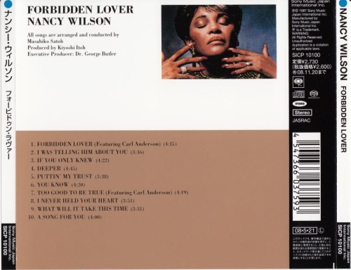 Nancy Wilson - Forbidden Lover (1987)(Janan, 2008) Lossless Nancy Wilson - Forbidden Lover (1987)(Janan, 2008) Lossless