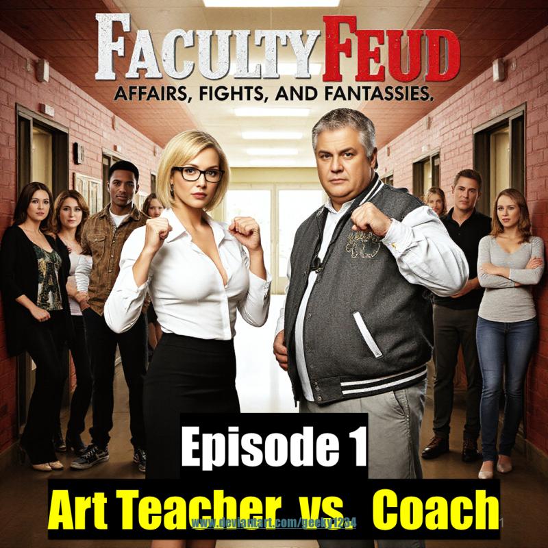 GeekyCheekyPixels - Faculty Feud: Art Teacher vs. Wrestling Coach AI Porn