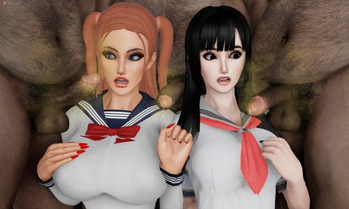 Ronail – Rebecca and Minami 3D Porn Comic