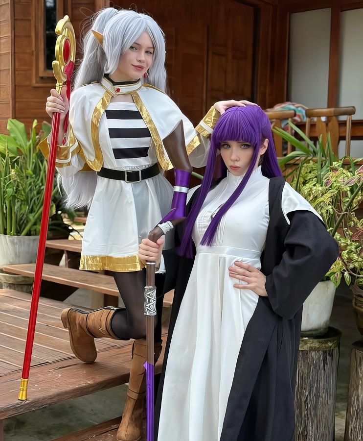 Sweety Fox, Diana Rider Cosplay Fern and Frieren Lesbian Fuck
