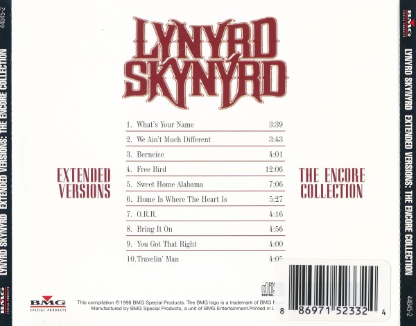 Lynyrd Skynyrd - Extended Versions (1998) (Lossless + 320)
