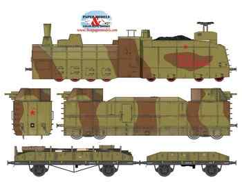    / Armoured train Marschal Budyonny (BestPaperModels)